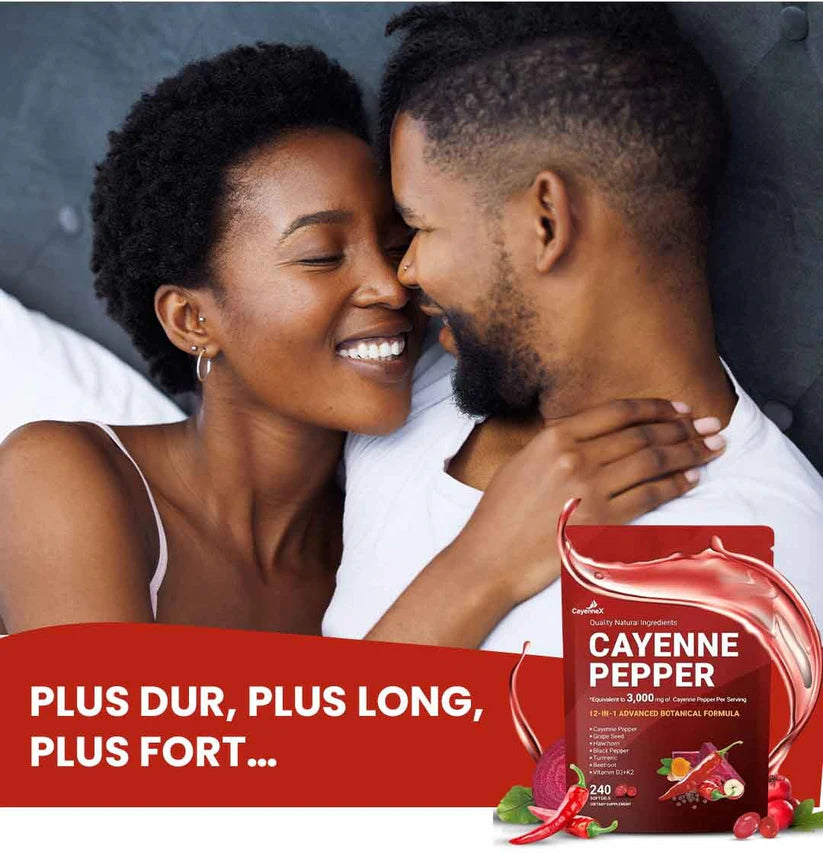 Complément alimentaire en gélules de poivre de Cayenne
