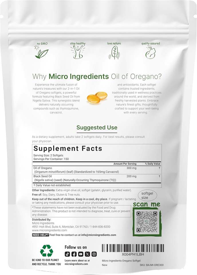 Oil of Oregano Softgels